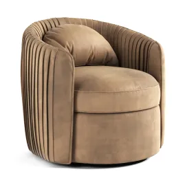 Fantasia indigo swivel armchair